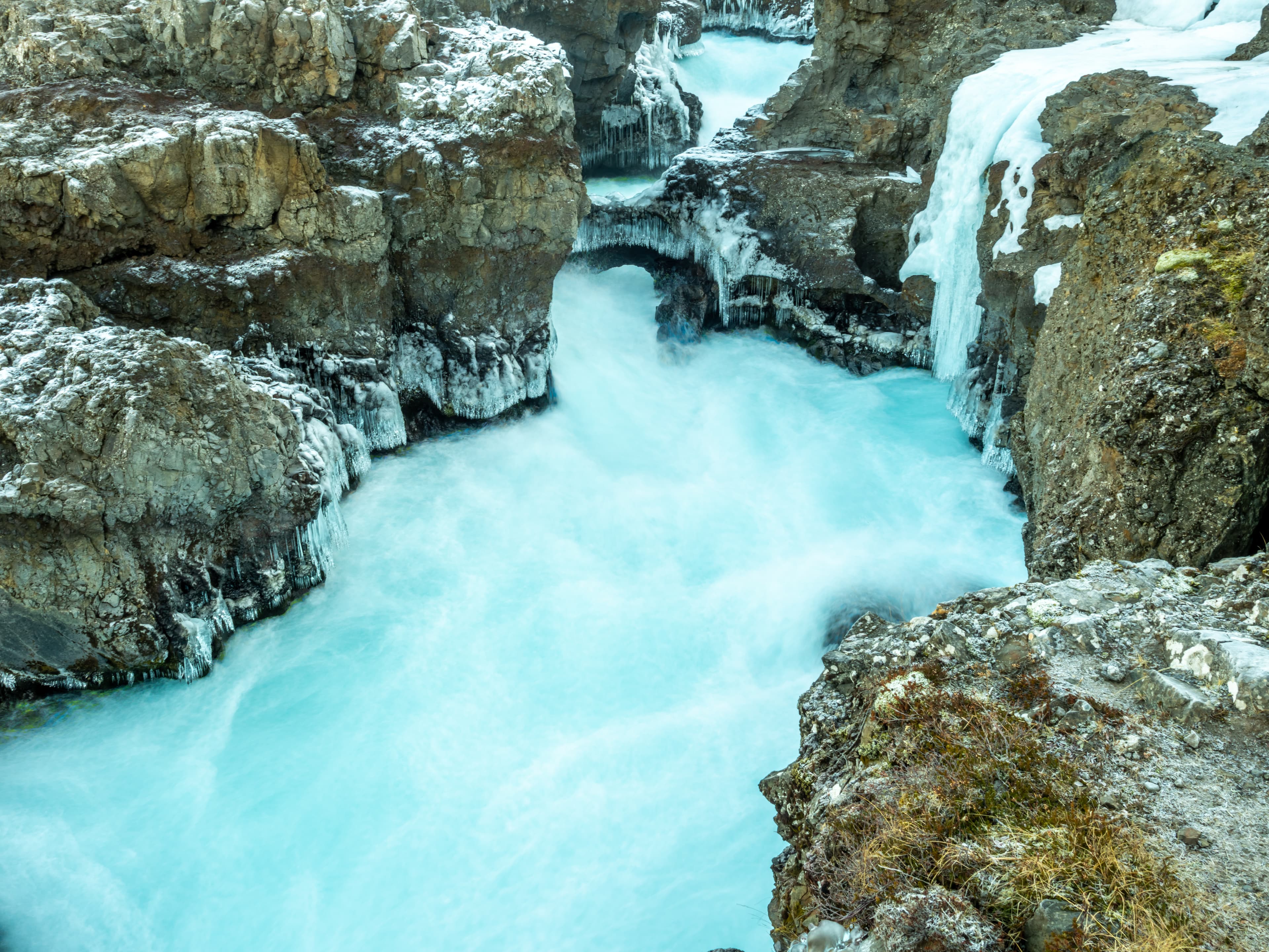 The powerful Barnafoss Waterfall | West Iceland | Iceland Travel